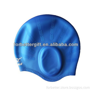 Fashion Swimming Cap with Earflaps for Long Hair